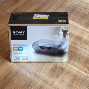 Sony CFD-S05 CD/Headphone Jack/CD-R Playback/Radio/CD-RW.../Cassette NEW SEALED